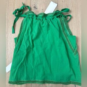 Joie Sleeveless Top with Lace Detail